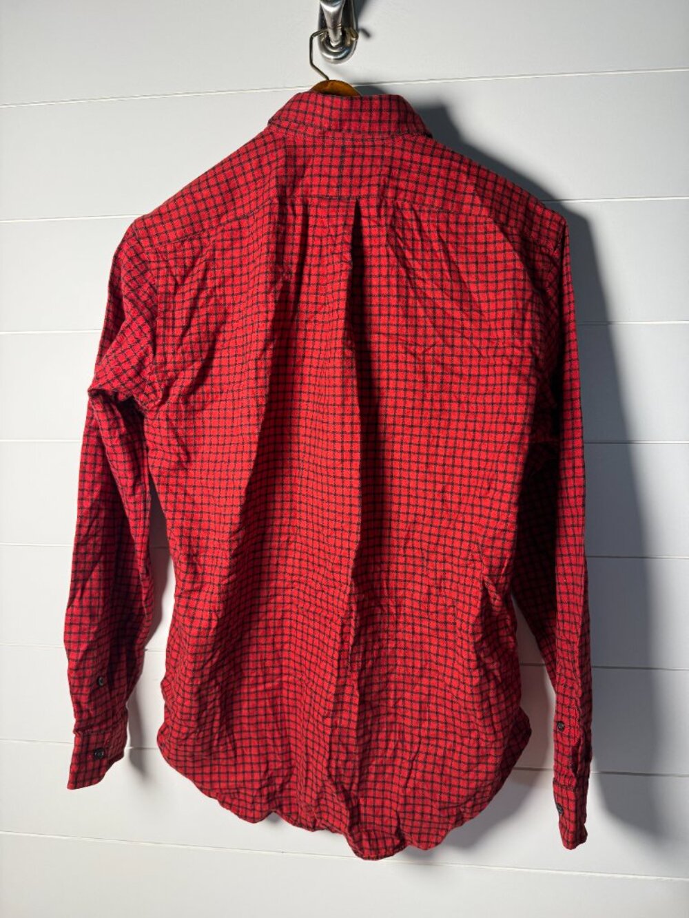 Ralph Lauren Classic Fit Red & Black Check/Plaid Button Down Sz M - Picture 7 of 9